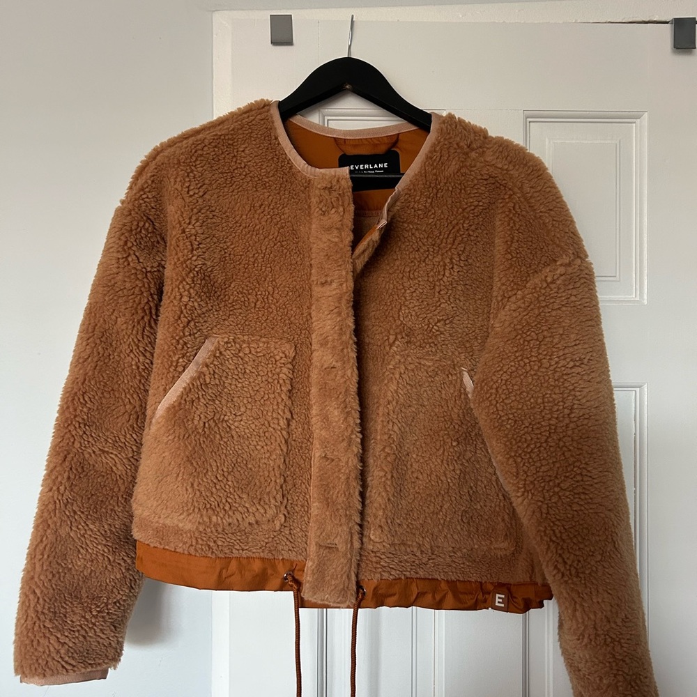Everlane Women's Tan Shearling Jacket